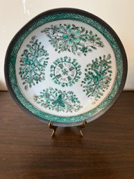 Vintage Japanese Porcelainware  Pewter Bowl Plate