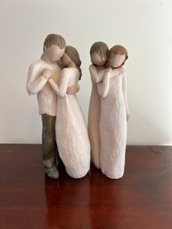 Two Willow Tree Figures