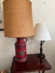 Two Table Top Lamps Farmhouse & Contemporary Style