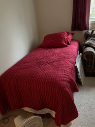 Single Twin Bed W/linen & Comforter Set