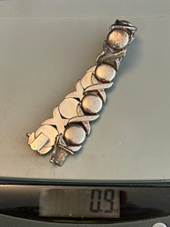 Italy 925 Silver X & Os Bracelet