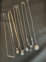 6 Sterling Silver 925 Necklaces