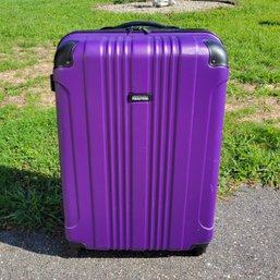 Purple Kenneth Cole Reaction Rolling Suitcase