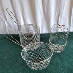 Trio Of Metal Baskets