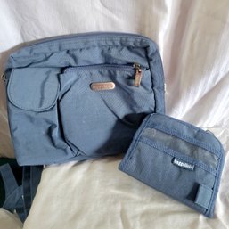 Light Blue Baggallini Purse And Wallet