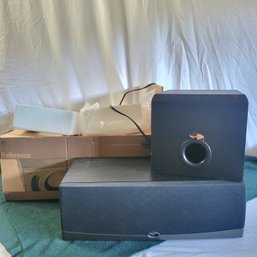 Klipsch RC-52  Center Channel Speaker Reference Series Open Box & Klipsch ProMedia 2.1 Lucasfilm THX Subwoofer