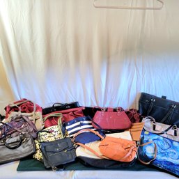 Large Lot Of Handbags, Totes And 1 Starry Night Laptop Cover