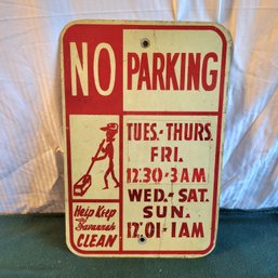 Metal No Parking Sign