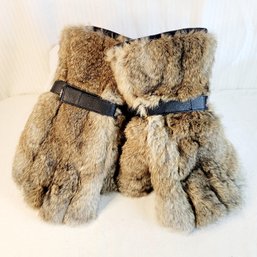 Wigens Rabbit Fur Snow Mobile Gloves So Soft!!