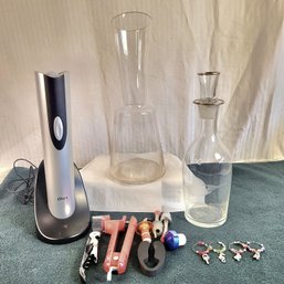 Wine Carafes And Electric Wine Opener