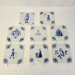 Gorgeous Royal Delft Porcelain Tiles 5.25' X 5.25'