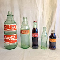 Vintage Glass Coca-Cola Bottles