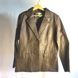 Size 14 Chadwicks Brown Leather Jacket