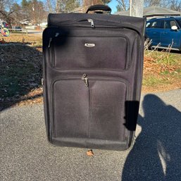 Delsey Large Black Expandable Rolling Suitcase 29' X 20'