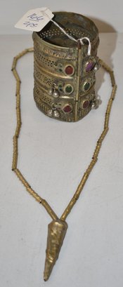 (2) MIDDLE EASTERN JEWELRY ITEMS