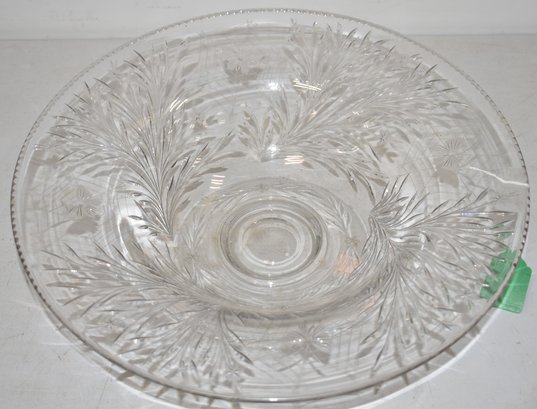 PAIRPOINT BUTTERFLY & SPIDER WEB CONSOLE BOWL