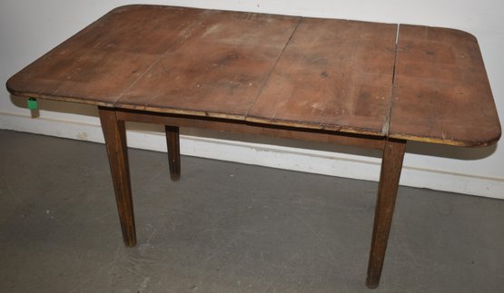19TH CENT PINE KITCHEN TABLE