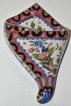 FRENCH FAIENCE WALL POCKET