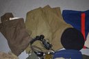 LOT OF VINTAGE MILITARY UNIFORMS & ACCESSORIES