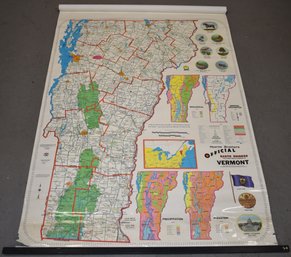 VINTAGE ROLL UP MAP OF VT