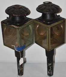 PR. PAINTED TIN CARRIAGE LANTERNS