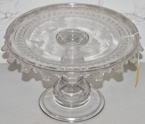 VICTORIAN GLASS CAKE STAND