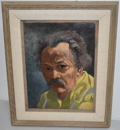 MORRIS BLACKBURN SELF PORTRAIT OIL PAINTING