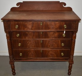 N.E. SHERATON MAHOGNAY 4 DRAWER CHEST