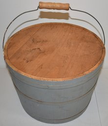 PAINTED WOODEN BUCKET