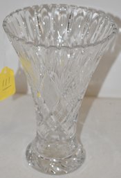 8 1/4' CUT GLASS VASE