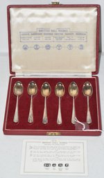 SET (6) ENGLISH SILVER SPOONS