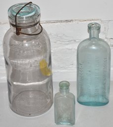 (3) VINTAGE BOTTLES