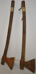 (2) VINTAGE BROADHEAD AXES