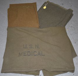 LOT (3) WOOL ARMY BLANKETS