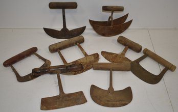 LOT (8) METAL FOOD CHOPPERS