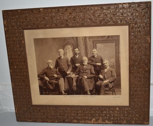 19TH CENT PHOTO OF GOV CURRIER & COUNCIL