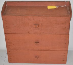 VINTAGE PAINTED SM. 3 DRAWER CABINET