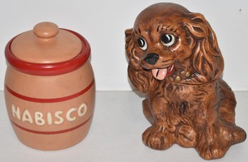 (2) VINTAGE COOKIE JARS