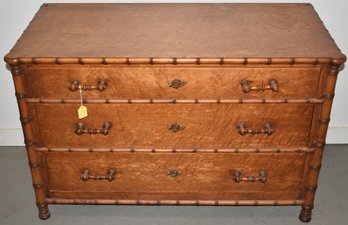 FAUX BAMBOO 3 DRAWER CHEST