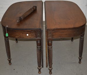 SHERATON MAHOGANY 2 PART SWING LEG BANQUET TABLE