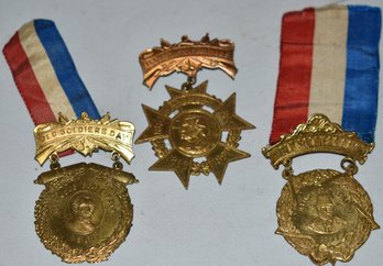 (3) 19TH CENT ILLINOIS STATE FAIR MEDALS