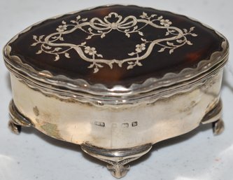 SM. ENGLISH SILVER DRESSER BOX