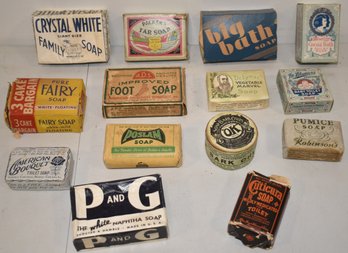 LOT (12) VINTAGE SOAP ADVERTISING PACKAGES