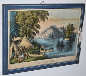 CURRIER & IVES ON THE ST. LAWRENCE PRINT