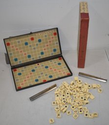 VINTAGE TRAVELING SCRABBLE GAME