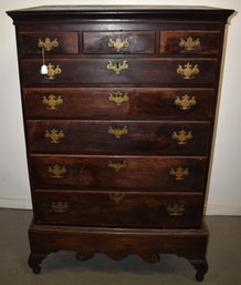 N.E. QUEEN ANNE CHEST ON FRAME