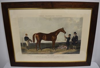 19TH CENT COLORED LITHOGRAPH - THE HERO