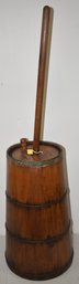 19TH CENT WOODEN BUTTER CHURN