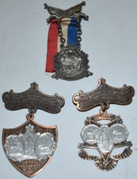 (3) 1900s G.A.R. ENCAMPMENT SOUV. MEDALS