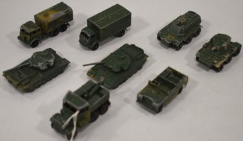 LOT (8) LESNEY ARMY TOY VEHICLES